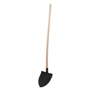 TOPTRADE lopata ocelová, srdcovka, černý lak,  s prohlou násadou (TOPTRADE lopata ocelová, srdcovka, černý lak,  s prohlou násadou)