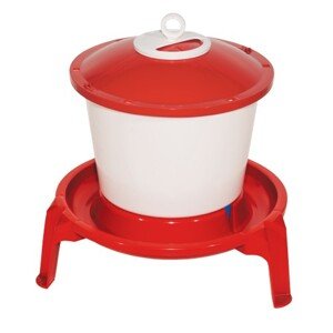 TOPTRADE napáječka plastová, kbelíková, na podstavci, pro drůbež, 9 l (TOPTRADE napáječka plastová, kbelíková, na podstavci, pro drůbež, 9 l)