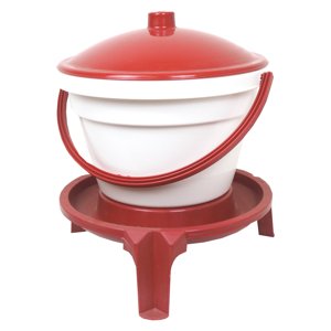 TOPTRADE napáječka plastová, kbelíková, na podstavci, pro drůbež, 12 l (TOPTRADE napáječka plastová, kbelíková, na podstavci, pro drůbež, 12 l)