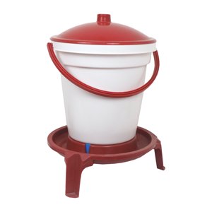 TOPTRADE napáječka plastová, kbelíková, na podstavci, s plovákem, pro drůbež, 18 l (TOPTRADE napáječka plastová, kbelíková, na podstavci, s plovákem, pro drůbež, 18 l)