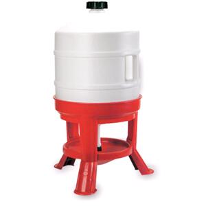 TOPTRADE napáječka plastová, barelová, na podstavci s ventilem, pro drůbež 30 l (TOPTRADE napáječka plastová, barelová, na podstavci s ventilem, pro drůbež 30 l)