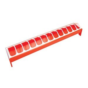 TOPTRADE krmítko plastové, žlabové, zasouvací, pro drůbež, 750 mm (TOPTRADE krmítko plastové, žlabové, zasouvací, pro drůbež, 750 mm)