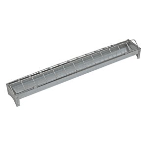 TOPTRADE krmítko pozinkované, malé, se sklopnou mřížkou, pro mláďata drůbeže, 500 x 75 x 70 mm (TOPTRADE krmítko pozinkované, malé, se sklopnou mřížkou, pro mláďata drůbeže, 500 x 75 x 70 mm)