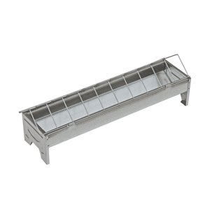 TOPTRADE krmítko pozinkované, velké, se sklopnou mřížkou, pro drůbež, 500 x 130 x 150 mm (TOPTRADE krmítko pozinkované, velké, se sklopnou mřížkou, pro drůbež, 500 x 130 x 150 mm)