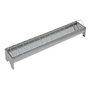 TOPTRADE krmítko pozinkované, se sklopnou mřížkou, pro drůbež, 750 x 130 x 150 mm (TOPTRADE krmítko pozinkované, se sklopnou mřížkou, pro drůbež, 750 x 130 x 150 mm)