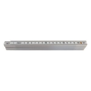 TOPTRADE metr skládací, plastový, bílý, 2 m, standard (TOPTRADE metr skládací, plastový, bílý, 2 m, standard)