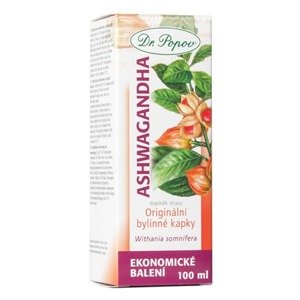 Ashwagandha (Vitánie snodárná), originální bylinné kapky, 100 ml (Pro dobrý spánek, duševní zdraví a zmírnění stresu. Doplněk stravy.)