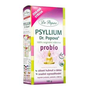 Vláknina Psyllium PROBIO 185 g (Směs vysoce kvalitní vlákniny a probiotických kvasinek pro dobré trávení a zdravou střevní mikroflóru)