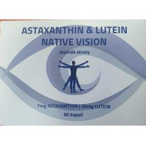 Astaxanthin & Lutein Native Vision (doplněk stravy v kapslích na oči.)