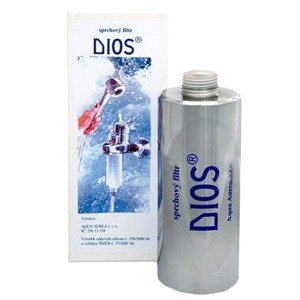 SPRCHOVÝ FILTR DIOS - LESKLÝ (Sprchový filtr DIOS slouží pro úpravu teplé vody při sprchování a koupání.)
