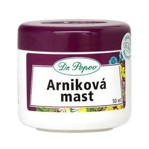 Dr. Popov Arniková mast 50 ml (Pro masáž při otocích a svalové únavě, blahodárně působí při akné a drobných oděrkách.)