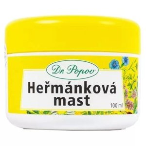 Dr. Popov Heřmánková mast 100 ml (Zklidňuje a regeneruje podrážděnou pokožku, i po nadměrném slunění.)