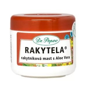 Dr. Popov Rakytníková mast s Aloe Vera – Rakytela 50 ml (Pro každodenní péči o pokožku, zklidňuje, hydratuje a regeneruje, výborná pro omezení tvorby vrásek.)