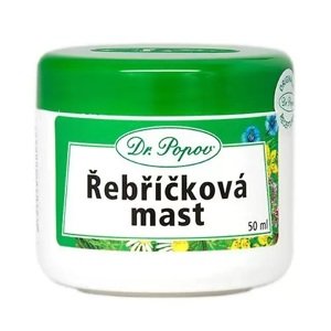 Dr. Popov Řebříčková mast 50 ml (K péči o rozpraskané paty, ruce a při štípnutí hmyzem. Stahuje, čistí, regeneruje a změkčuje pokožku.)
