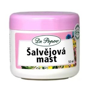 Dr. Popov Šalvějová mast 50 ml (K péči o opruzeniny a zapařeniny (včetně tzv. „vlka“), celkově podporuje dobrý stav pokožky.  )