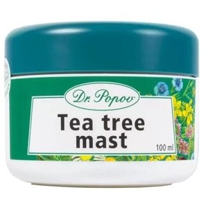 Dr. Popov Tea Tree mast 100 ml (K péči o pokožku se sklony k akné a jiným kožním potížím, díky Tea Tree oleji působí antisepticky.)