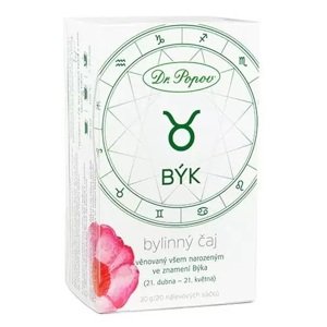 Bylinný čaj BÝK, 30 g (Věnovaný všem narozeným ve znamení Býka (21.4. - 21.5.). Bylinný porcovaný čaj, 30 g.)