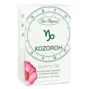 Bylinný čaj KOZOROH, 30 g (Věnovaný všem narozeným ve znamení Kozoroha (22.12. - 20.1.). Bylinný porcovaný čaj, 30 g.)