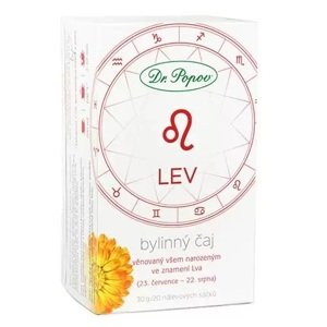 Bylinný čaj LEV, 30 g (Věnovaný všem narozeným ve znamení Lva (23.7. - 22.8.). Bylinný porcovaný čaj, 30 g.)