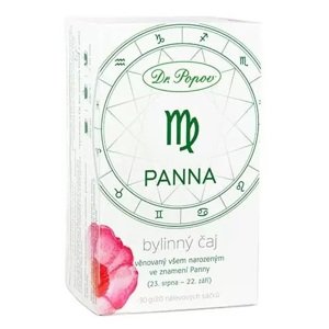 Bylinný čaj PANNA, 30 g (Věnovaný všem narozeným ve znamení Panny (23.8. - 22.9.). Bylinný porcovaný čaj, 30 g.)