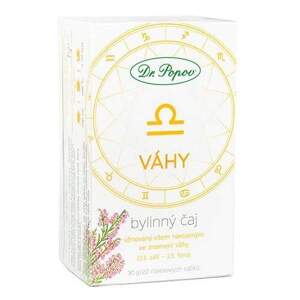 Bylinný čaj VÁHY, 30 g (Věnovaný všem narozeným ve znamení Vah (23.9. - 23.10.). Bylinný porcovaný čaj, 30 g.)