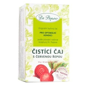 Čistící čaj s červenou řepou, porcovaný, 30 g (S obsahem bylin pro celkové pročištění organismu (pampeliška, kopřiva) a optimální kondici.)