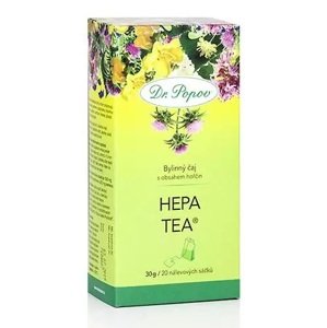Jaterní čaj Hepa tea®, porcovaný, 30 g (K pročištění jater a pro správné trávení (díky ostropestřci, pampelišce, artyčoku), s obsahem hořčin.)