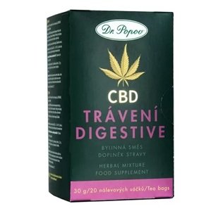 Konopný čaj s CBD Trávení, 30 g (Na podrážděný žaludek, správné trávení a chuť k jídlu. Doplněk stravy.)