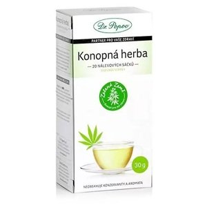Konopná herba porcovaná, 30 g (20x 1,5 g) (Konopný herba (porcovaná) s vysokým obsahem kanabinoidů (CBD) - až 1,6 %. Neobsahuje konzervanty, aromata, ani psychoaktivní složku THC. Doplněk stravy.)