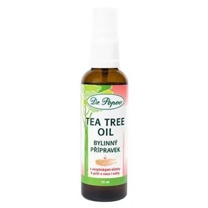 Tea Tree Oil dezinfekce rukou, 50 ml (Bylinný přípravek je vhodný k ošetření a k dezinfekci rukou i nohou. Obsahuje Tea Tree Oil Dr. Popova, který má antiseptické účinky.)