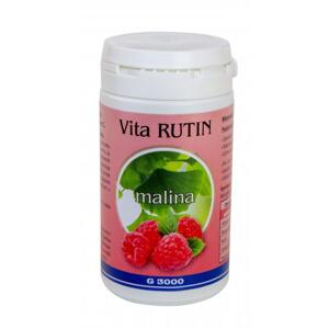 VITARUTIN MALINA - 250 TABLET (Doplněk stravy se sladidlem v tabletách. Tablety s rostlinnými extrakty Ginkgo biloba, rutinem, inulinem a vitamínem C.)
