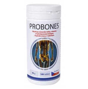 PROBONES (Obsahuje minerální látky, vitamíny a hydrolyzovaný kolagen, látky, které se podílí na tvorbě a obnově kostní tkáně.)