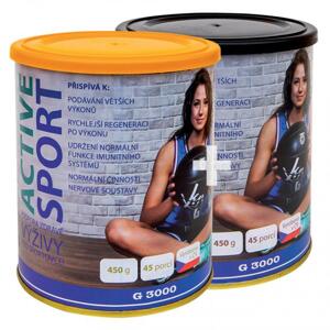 ACTIVE SPORT 1+1 ( VANILKA + ČOKOLÁDA ) (Active sport 1 +1 - sada obsahuje jeden Active sport s příchutí vanilka a jeden Active sport s příchutí čokoláda. Balení 2 x 450 g. - 90 porcí.)