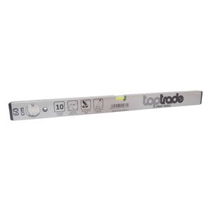 TOPTRADE vodováha stříbrná, 2 libely, 400 mm, standard (TOPTRADE vodováha stříbrná, 2 libely, 400 mm, standard)