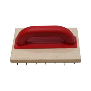 TOPTRADE škrabák dřevěný, hrubý zub, 220 x 140 mm (TOPTRADE škrabák dřevěný, hrubý zub, 220 x 140 mm)