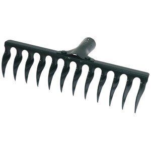 TOPTRADE hrábě kovové, kolmý zub, 18 zubů, profi (TOPTRADE hrábě kovové, kolmý zub, 18 zubů, profi)