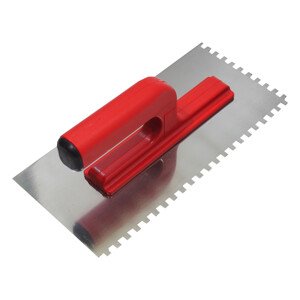 TOPTRADE hladítko nerezové, s otevřenou rukojetí, zub 10 mm, 270 x 130 mm (TOPTRADE hladítko nerezové, s otevřenou rukojetí, zub 10 mm, 270 x 130 mm)