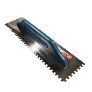 TOPTRADE hladítko nerezové, s dřevěnou rukojetí, zub 8 mm, 500 x 130 mm, standard (TOPTRADE hladítko nerezové, s dřevěnou rukojetí, zub 8 mm, 500 x 130 mm, standard)