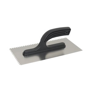 TOPTRADE hladítko nerezové, s plastovou rukojetí, zub 4 mm, 270 x 130 mm, hobby (TOPTRADE hladítko nerezové, s plastovou rukojetí, zub 4 mm, 270 x 130 mm, hobby)