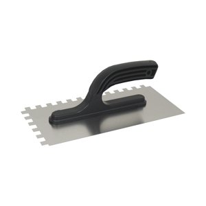 TOPTRADE hladítko nerezové, s plastovou rukojetí, zub 8 mm, 270 x 130 mm, hobby (TOPTRADE hladítko nerezové, s plastovou rukojetí, zub 8 mm, 270 x 130 mm, hobby)