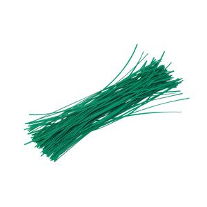 TOPTRADE drát ocelový, poplastovaný, zelený, 100 ks, 0,4 x 150 mm (TOPTRADE drát ocelový, poplastovaný, zelený, 100 ks, 0,4 x 150 mm)