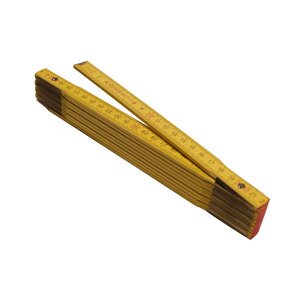 metr skládací, dřevěný, citron, 2 m, profi (metr skládací, dřevěný, citron, 2 m, profi)