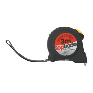TOPTRADE metr svinovací, s plastovým obalem, jednobrzdový, 16 mm x 3 m (TOPTRADE metr svinovací, s plastovým obalem, jednobrzdový, 16 mm x 3 m)