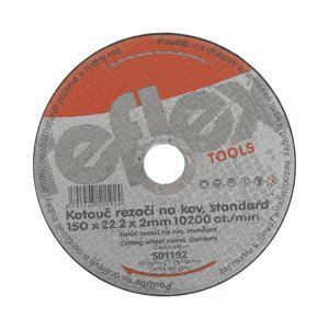 TOPTRADE kotouč řezný, na kov, 150 x 22,2 x 2 mm (TOPTRADE kotouč řezný, na kov, 150 x 22,2 x 2 mm)