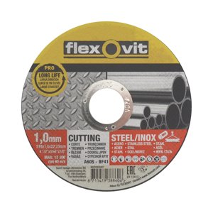 kotouč Flexovit, řezný, na kov a nerez, 115 x 22,23 x 1 mm, profi (kotouč Flexovit, řezný, na kov a nerez, 115 x 22,23 x 1 mm, profi)
