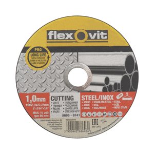 kotouč Flexovit, řezný, na kov a nerez, 150 x 22,23 x 1 mm, profi (kotouč Flexovit, řezný, na kov a nerez, 150 x 22,23 x 1 mm, profi)