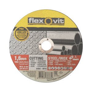 kotouč Flexovit, řezný, na kov a nerez, 180 x 22,23 x 1,6 mm, profi (kotouč Flexovit, řezný, na kov a nerez, 180 x 22,23 x 1,6 mm, profi)