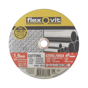 kotouč Flexovit, řezný,  na kov a nerez, 230 x 22,23 x 1,9 mm, profi (kotouč Flexovit, řezný,  na kov a nerez, 230 x 22,23 x 1,9 mm, profi)