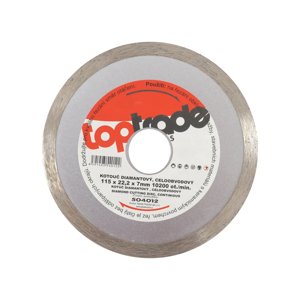 TOPTRADE kotouč diamantový, celoobvodový, 115 x 22.2 x 7 mm, standard (TOPTRADE kotouč diamantový, celoobvodový, 115 x 22.2 x 7 mm, standard)