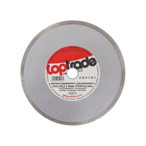TOPTRADE kotouč diamantový, celoobvodový, 230 x 22.2 x 7 mm, standard (TOPTRADE kotouč diamantový, celoobvodový, 230 x 22.2 x 7 mm, standard)